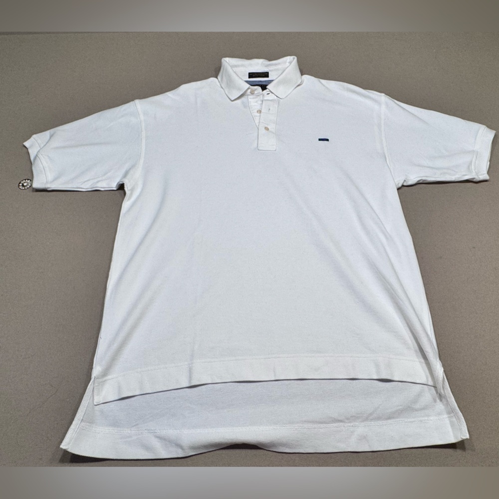 Alexander Julian White Polo Shirt with Classic Collar